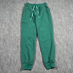 Figs Scrub Pants Womens Small Green Zamora Jogger High Waist Bottom Technical